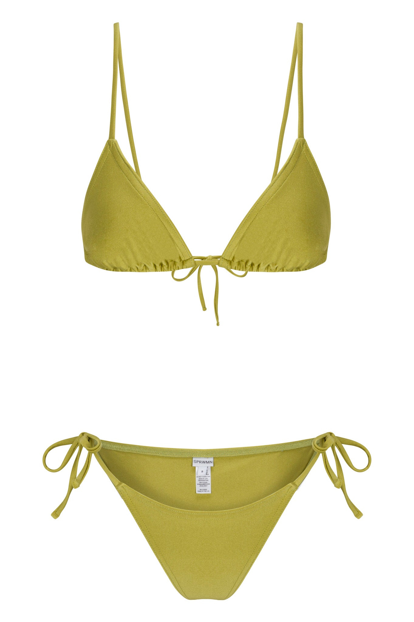 CHARTREUSE TIE BIKINI BOTTOM - 5