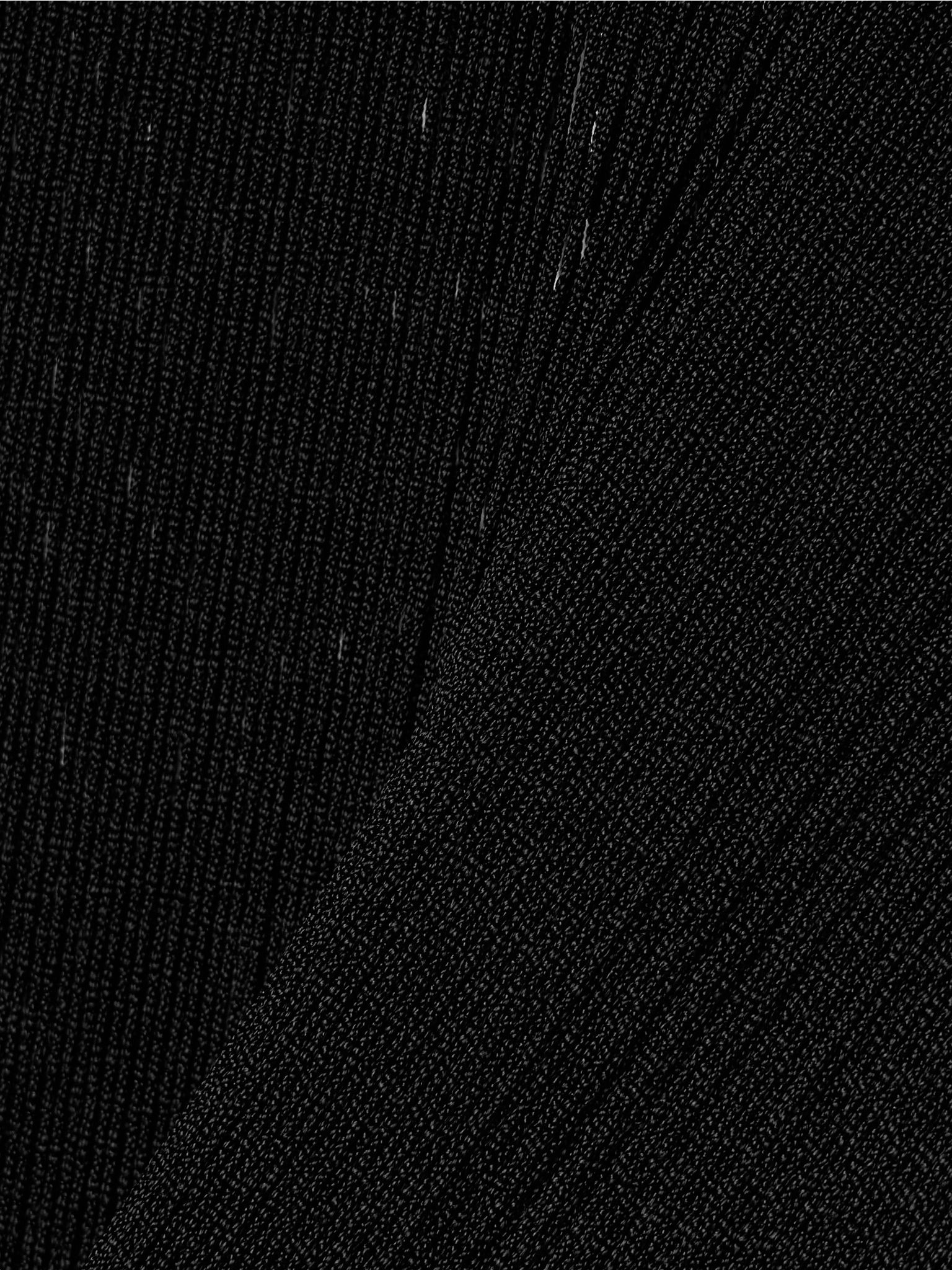 Ruslan fringed knitted maxi dress Black - 4