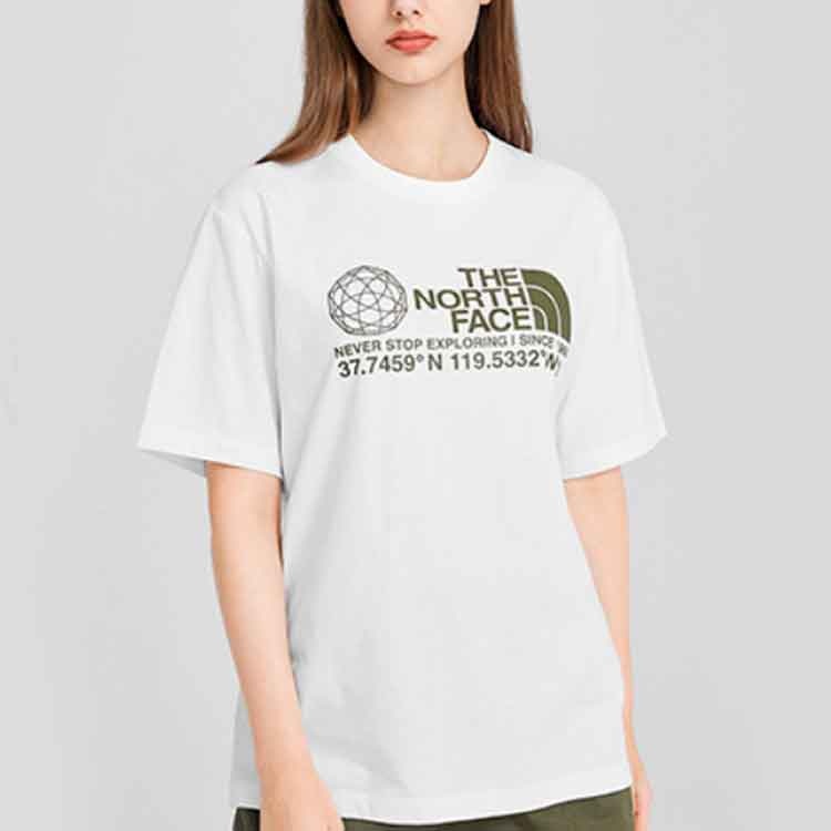 THE NORTH FACE Woodcut Dome T-Shirt 'White' NF0A5JZ8-FN4 - 3