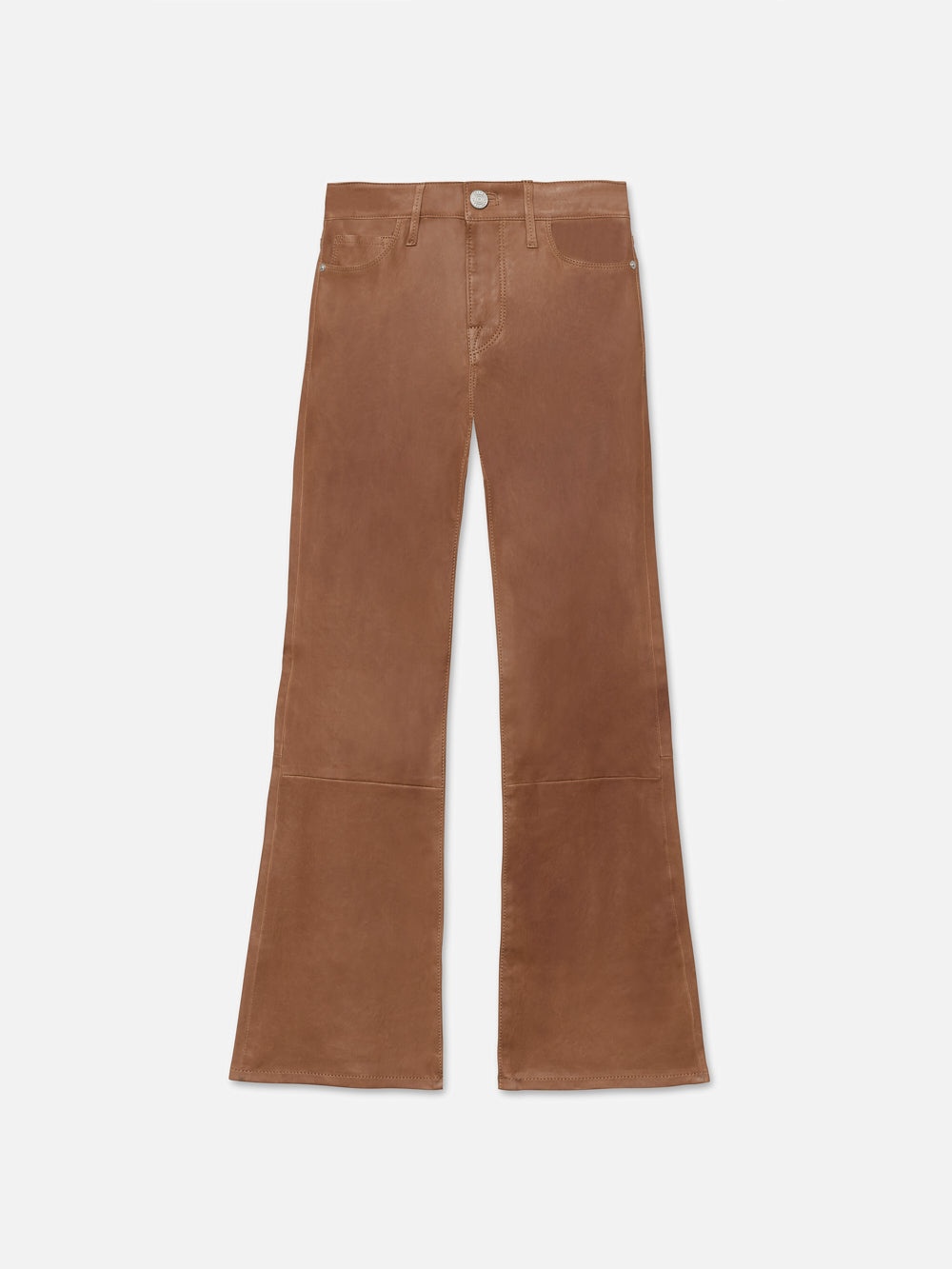 Leather Le Crop Mini Boot in Tobacco - 1
