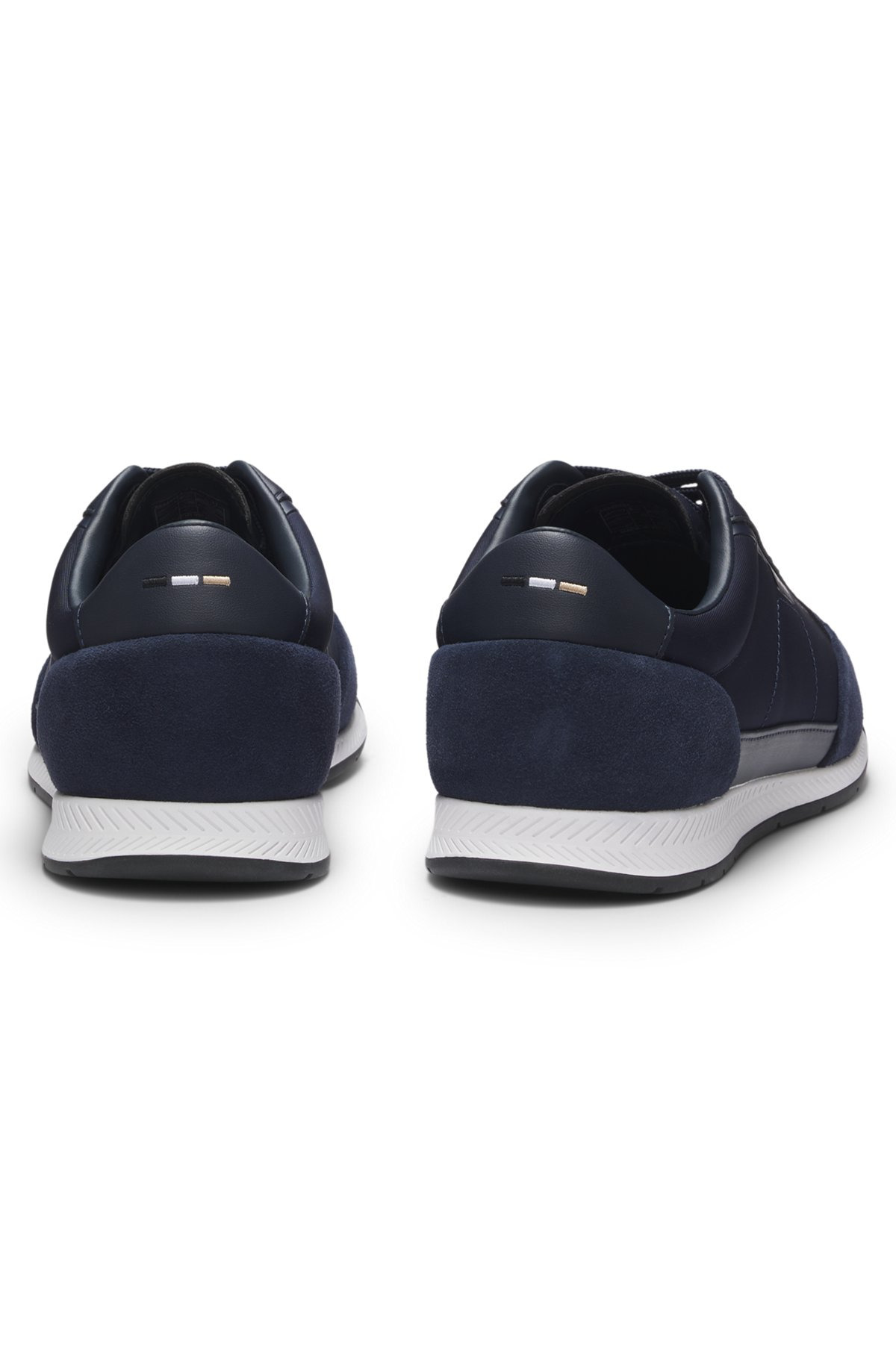 LOW-TOP TRAINERS WITH SUEDE AND FAUX LEATHER - 5