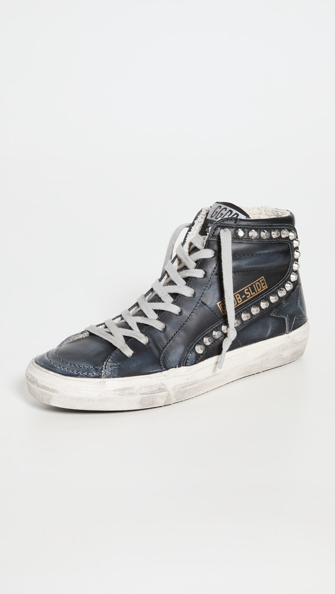Studded Leather Slide Sneakers - 1