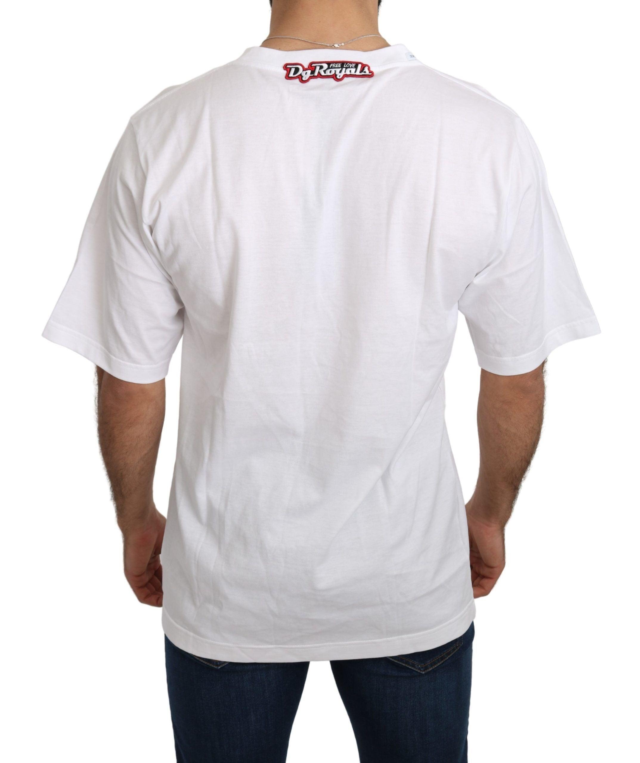 Dolce & Gabbana White Love Panda Print Top T-shirt - 3