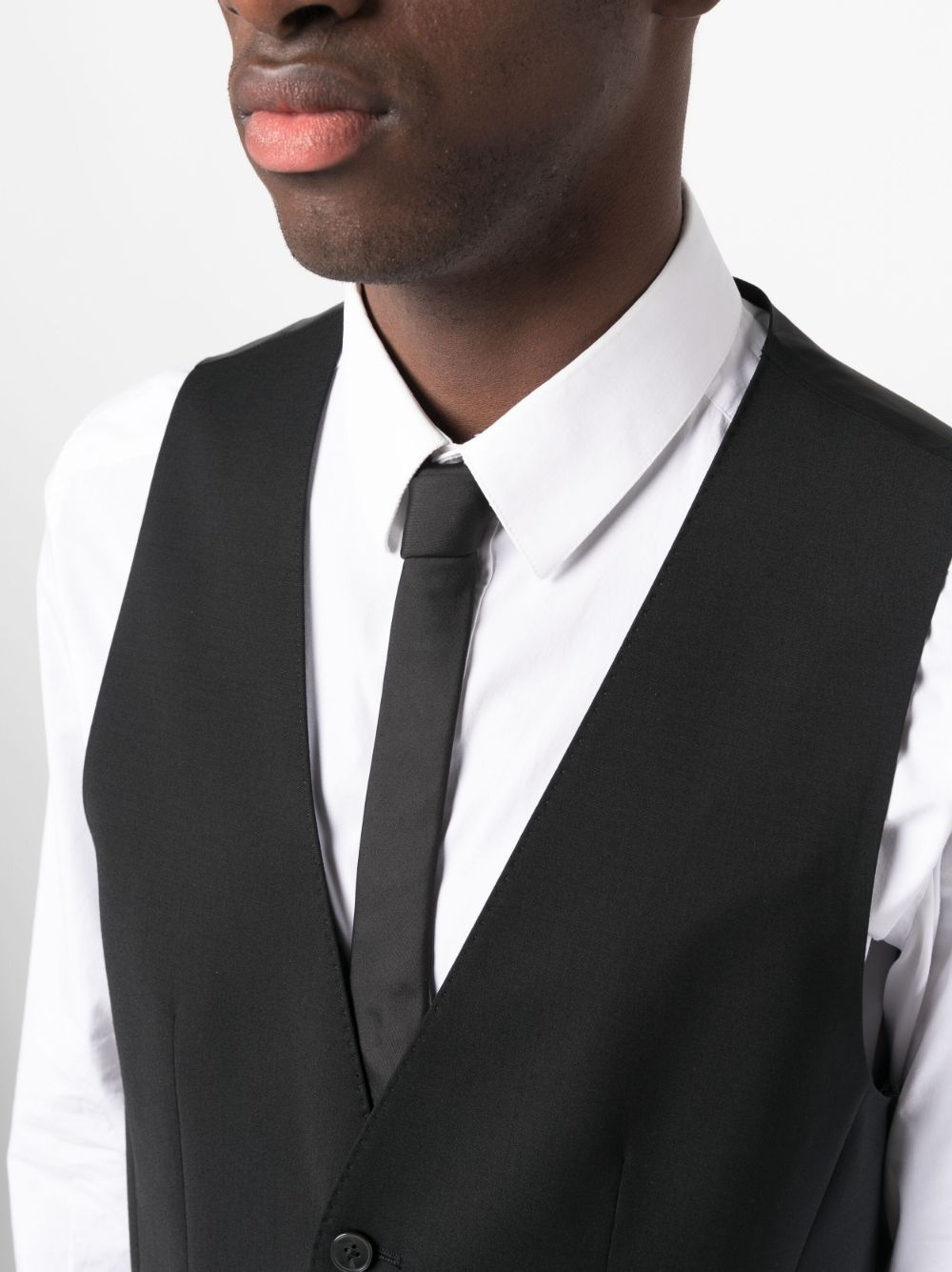 adjustable cotton-blend waistcoat - 5