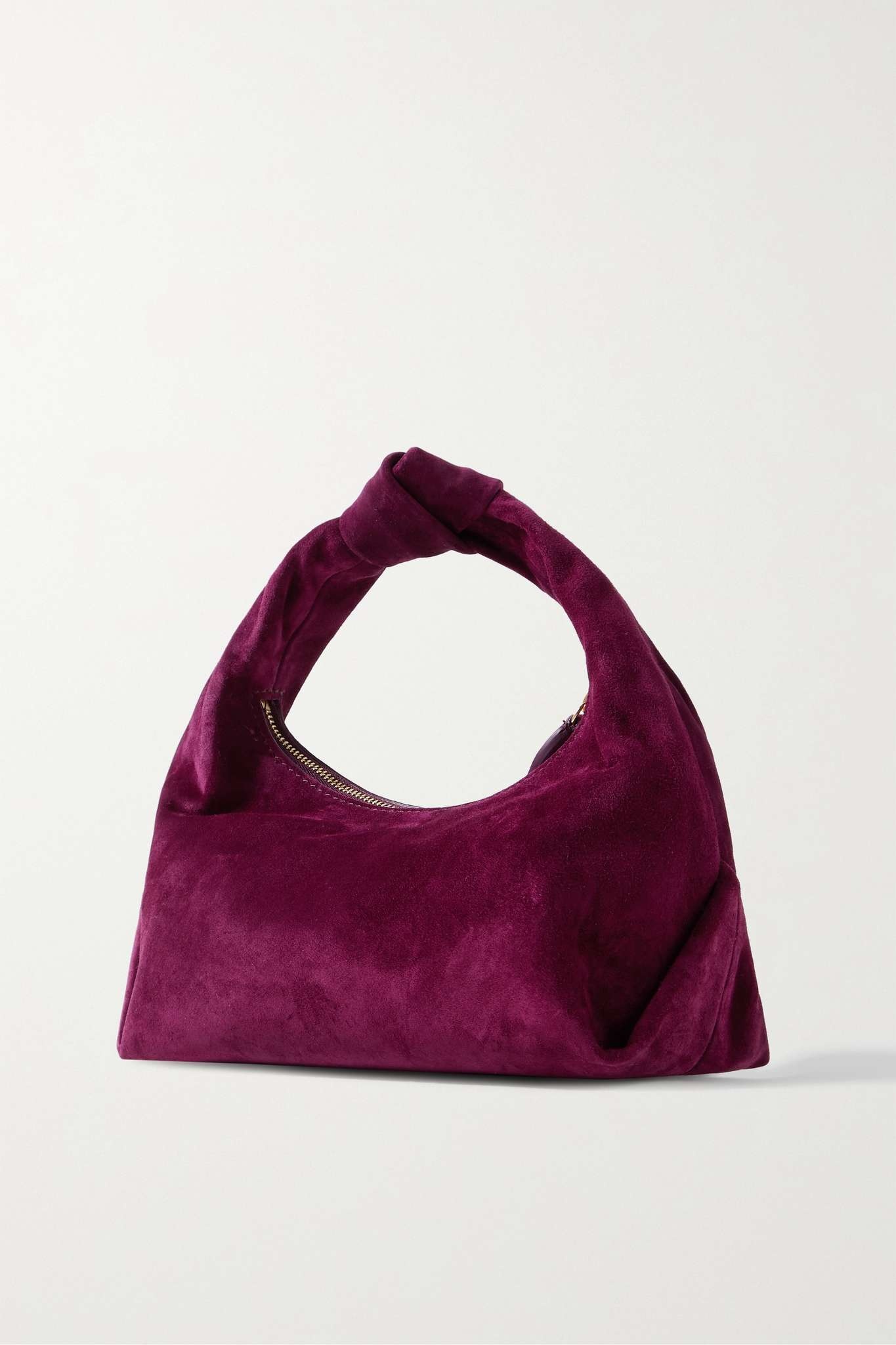 Beatrice small knotted suede tote - 3