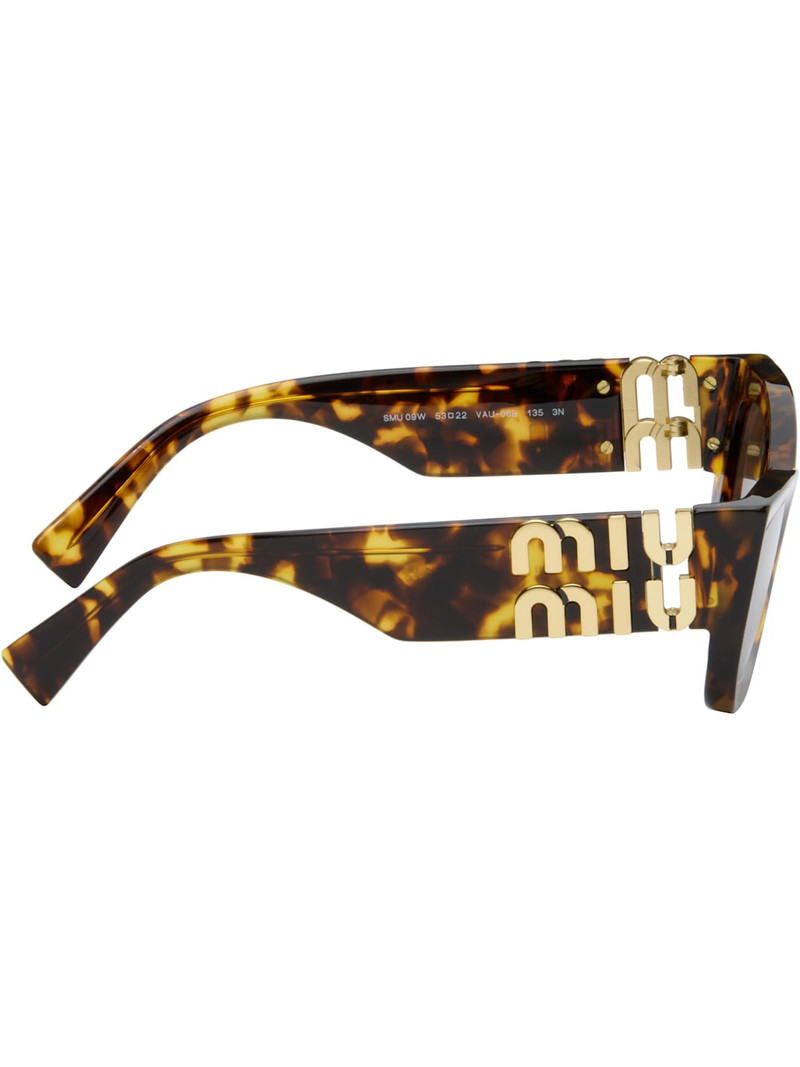 Miu Miu Brown Miu Glimpse Sunglasses outlook