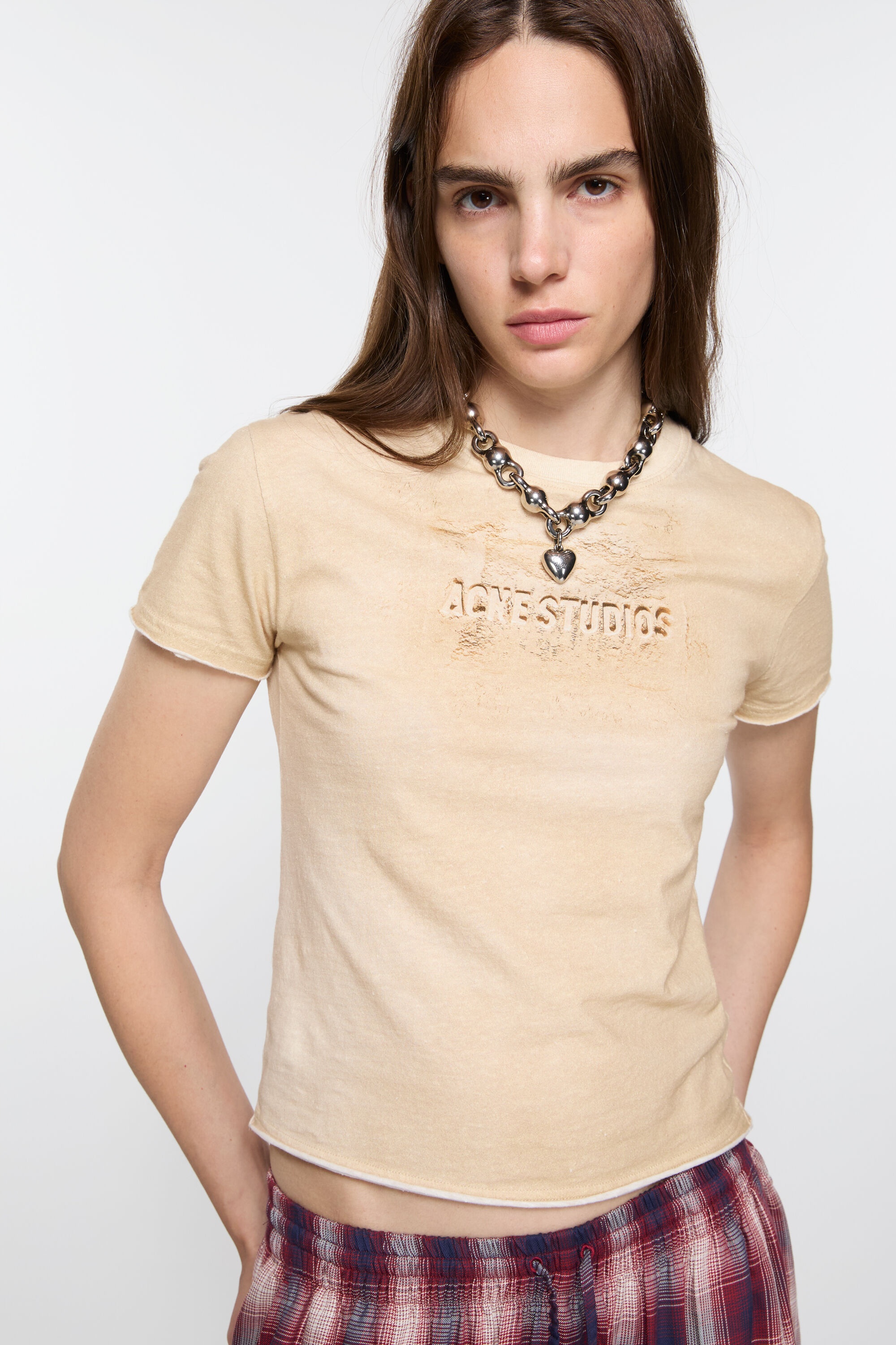 Printed t-shirt - Sand beige - 4