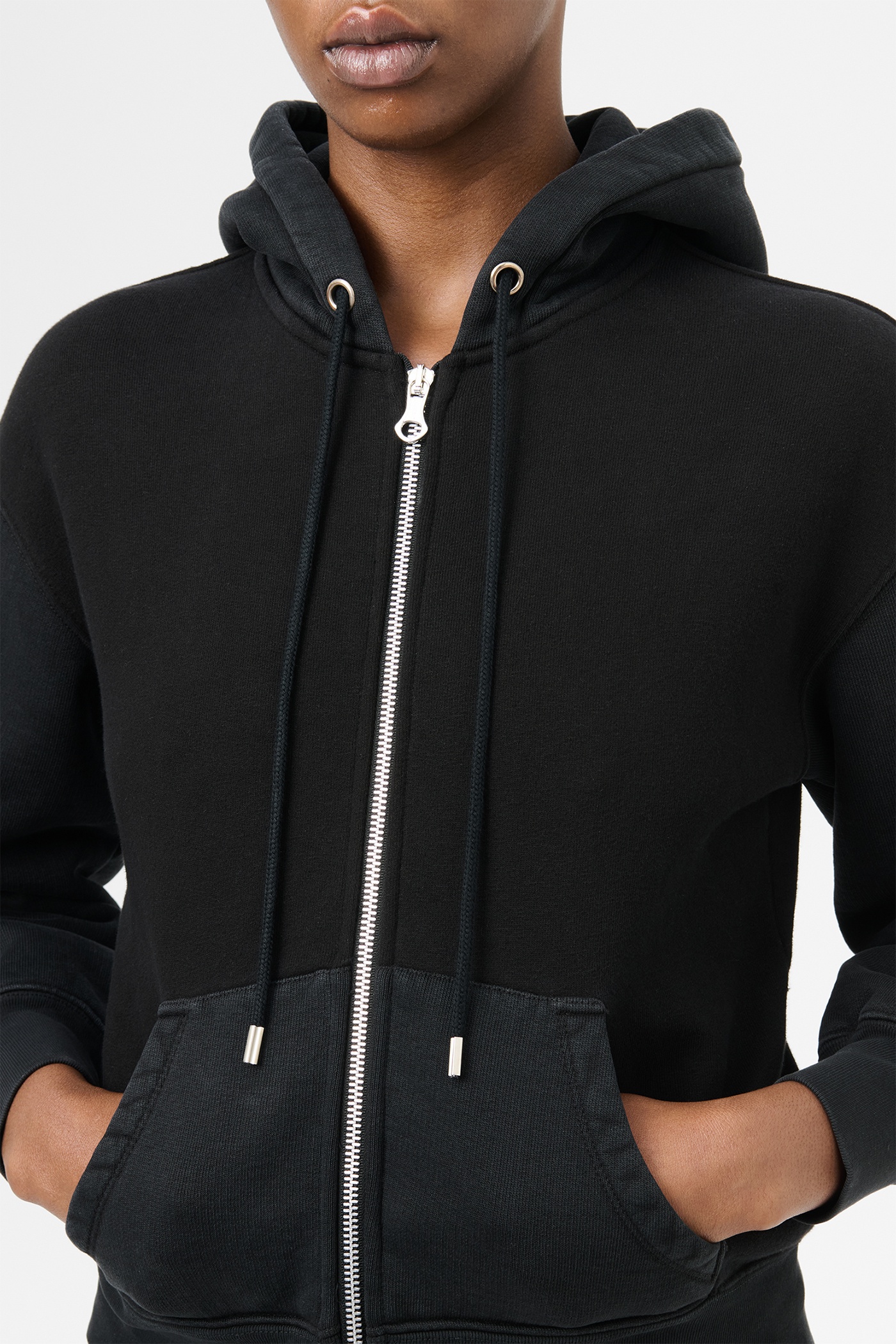 Mischief Hood Pigment Black Hefty Fleece - 4