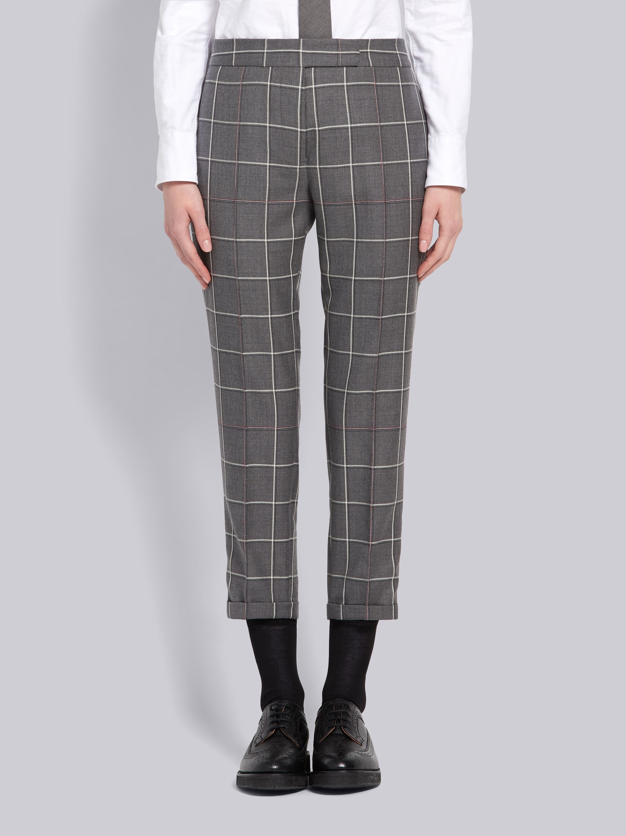 Shadow Check Skinny Trouser - 1