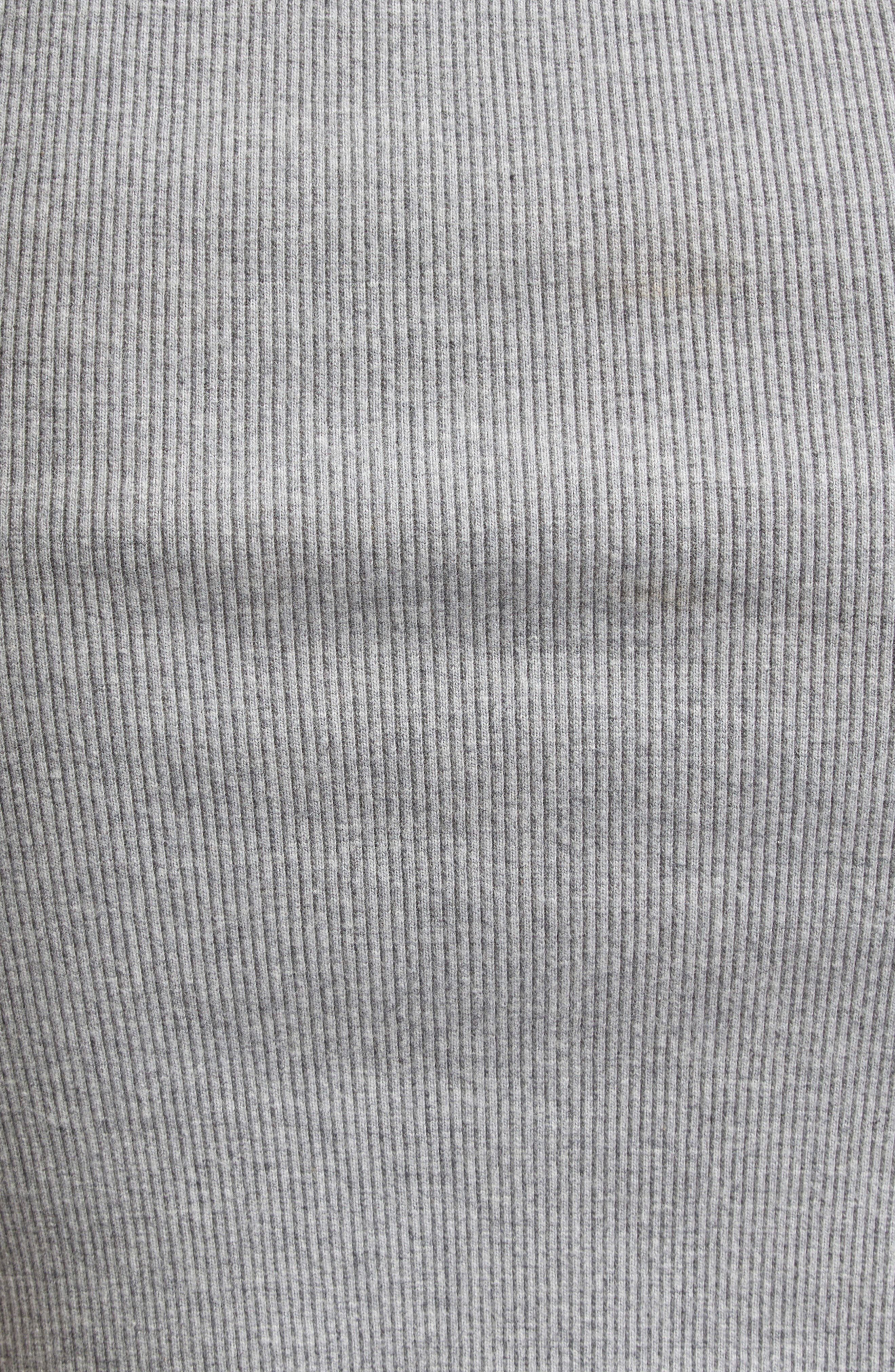 Area Distressed Crystal Rib Tank in Grey Melange at Nordstrom - 7