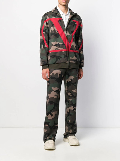 Valentino VLOGO camouflage track trousers outlook