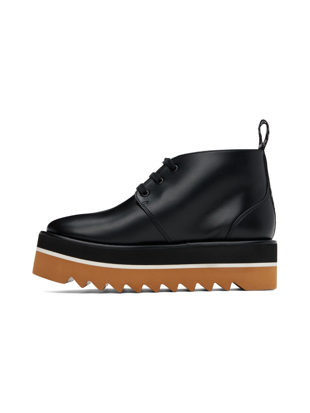 Black Sneak-Elyse Platform Loafers - 3