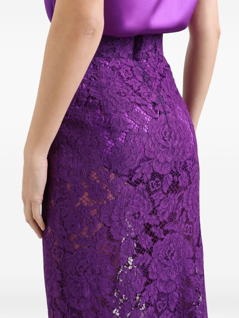 lace-detailing midi skirt 5