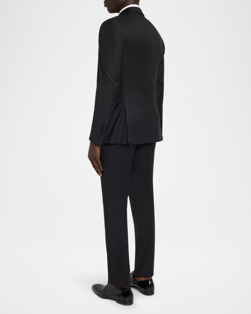 Men's G Line Jacquard Wool Satin-Trim Two-Piece Suit 3