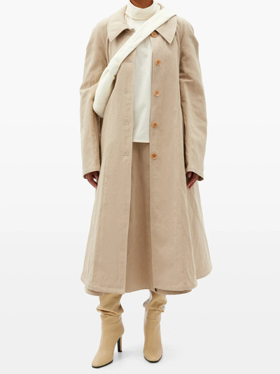 Lemaire Belted linen and cotton-blend canvas coat outlook