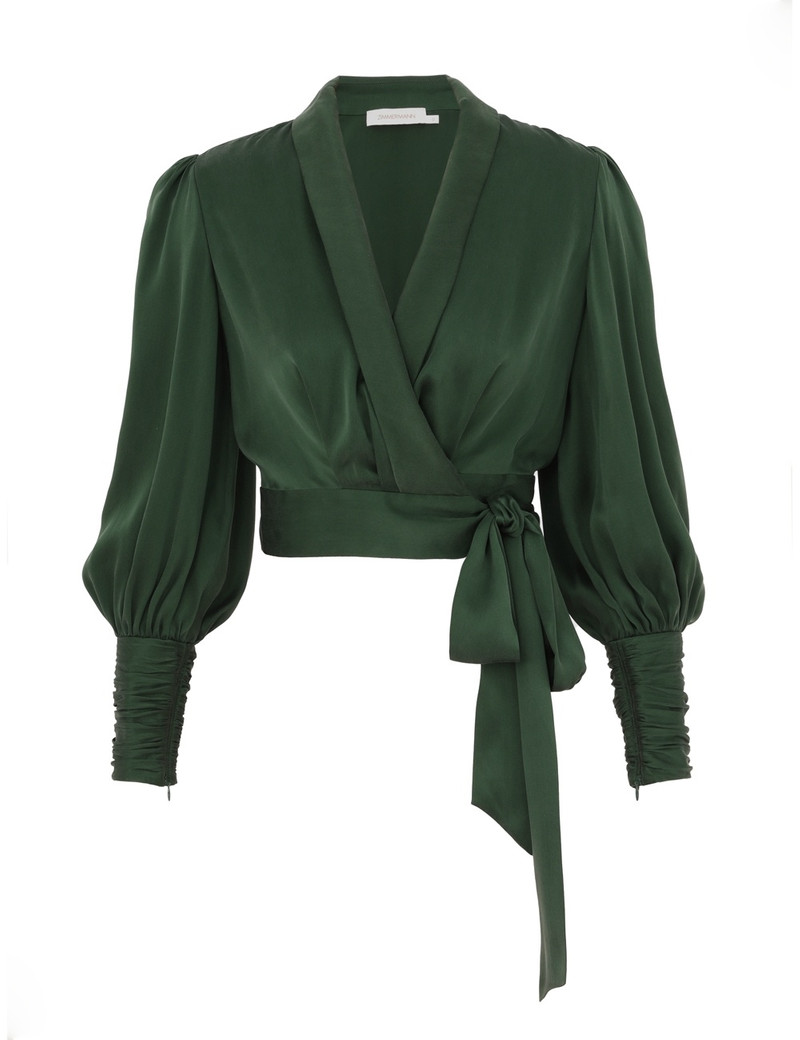 SILK WRAP TOP - 1