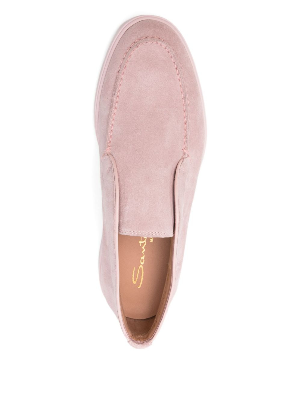 suede slip-on loafers - 4