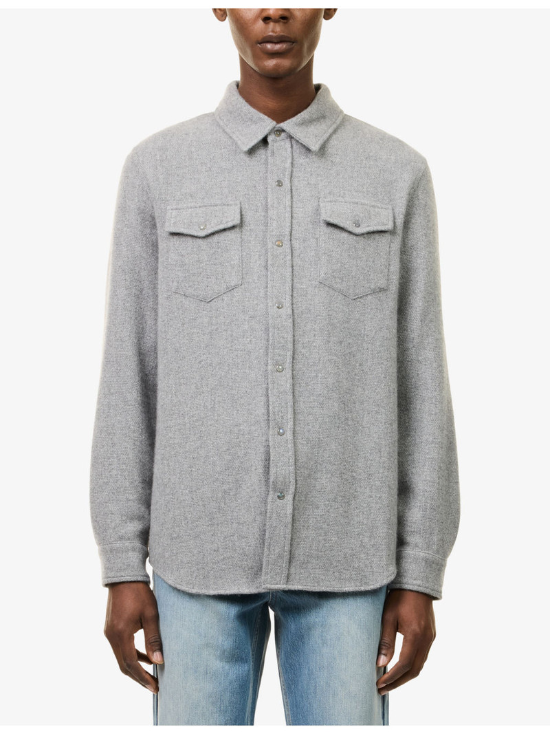 Gemstone-Embellished Cashmere Shirt 3