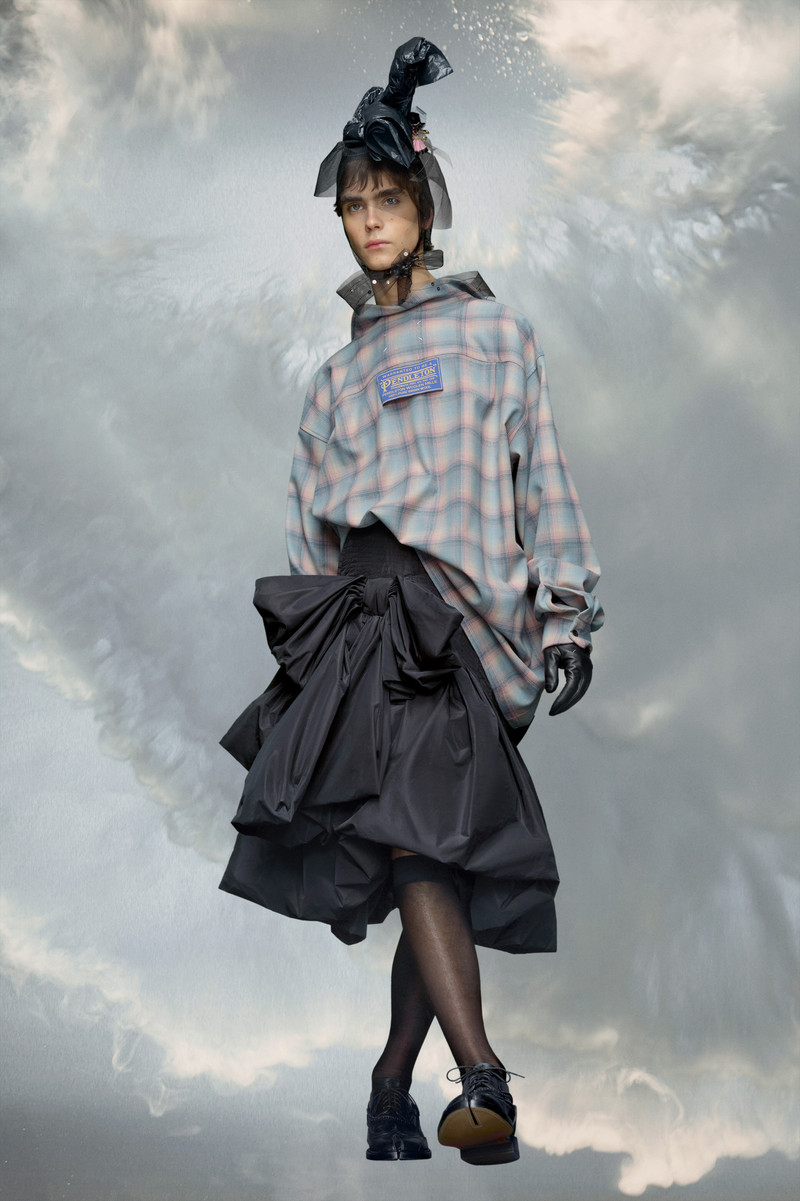 Maison Margiela Pendleton oversized shirt outlook