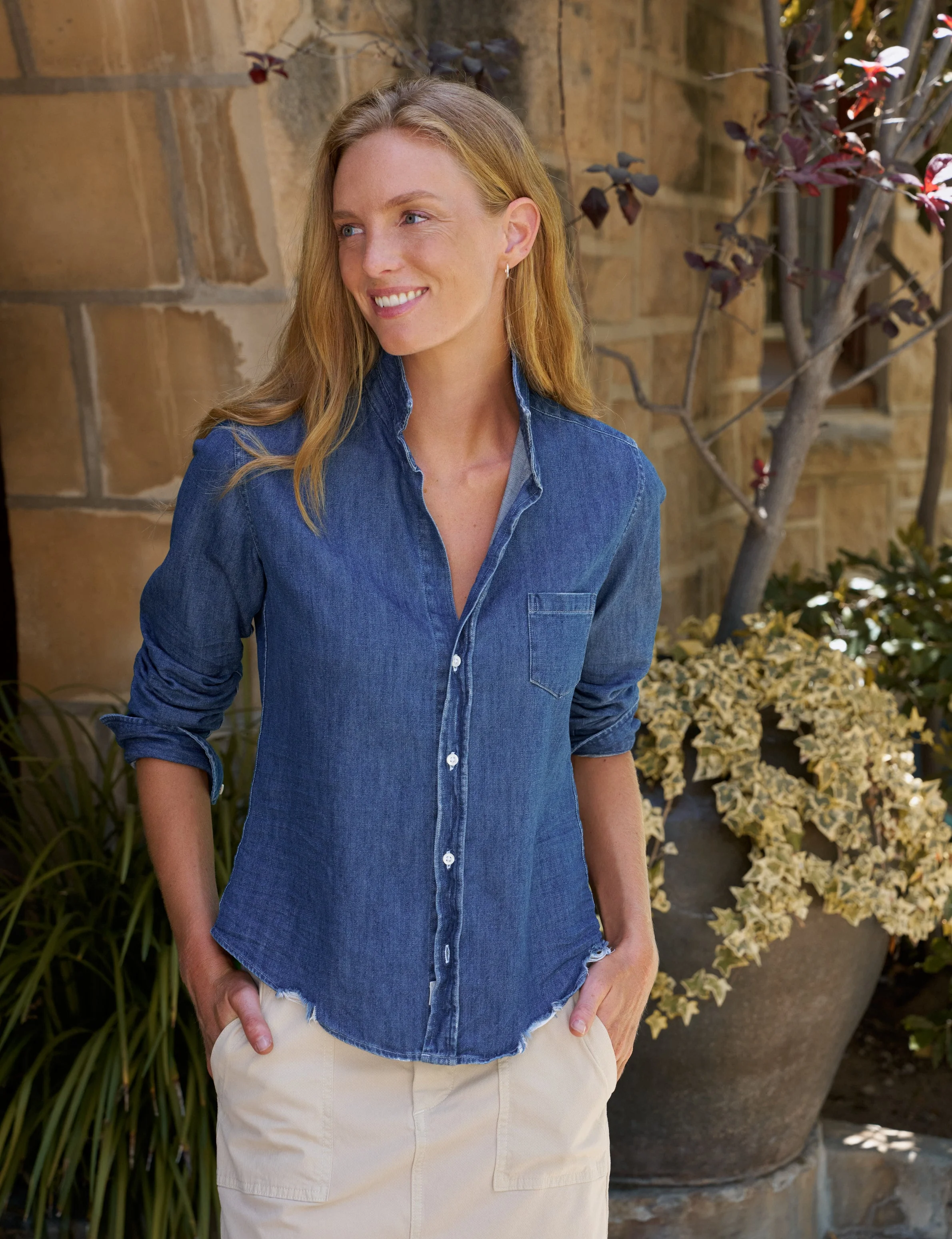 Tailored Button-Up Shirt - 1