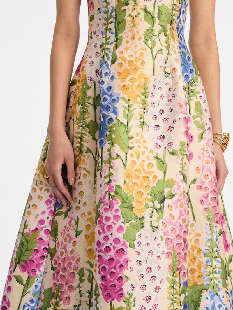 FOXGLOVE JACQUARD COCKTAIL DRESS 5