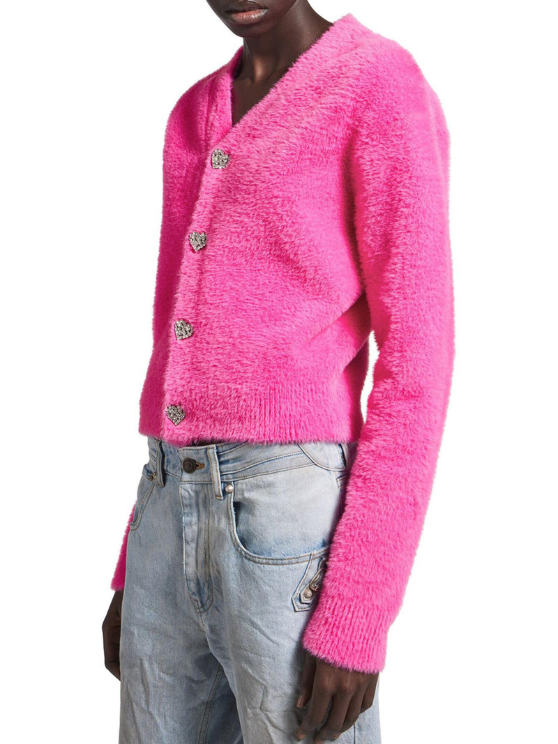 Women's Fluffy Cardigan - Pink 3