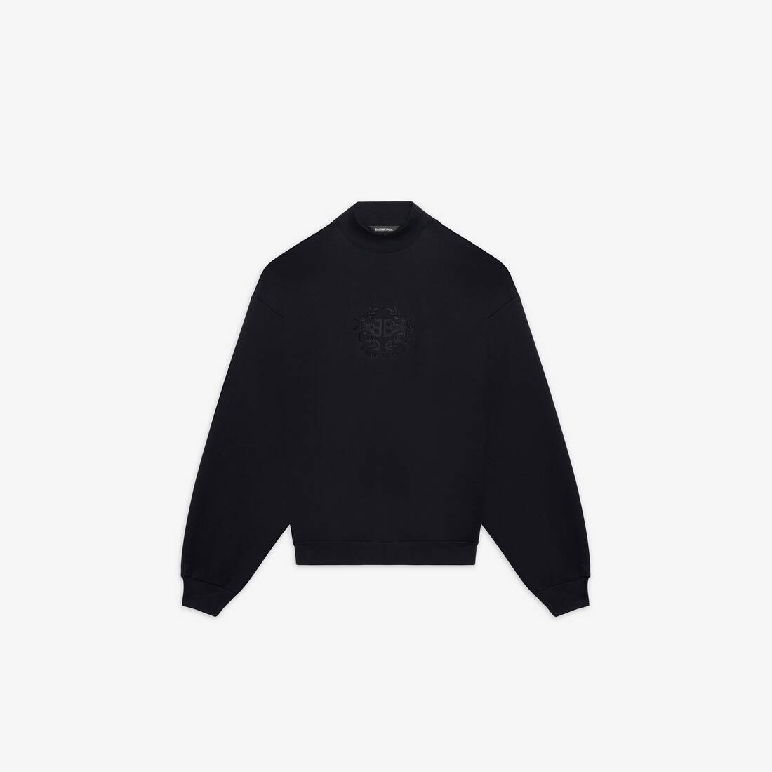 Lion's Laurel Crewneck in Black - 1