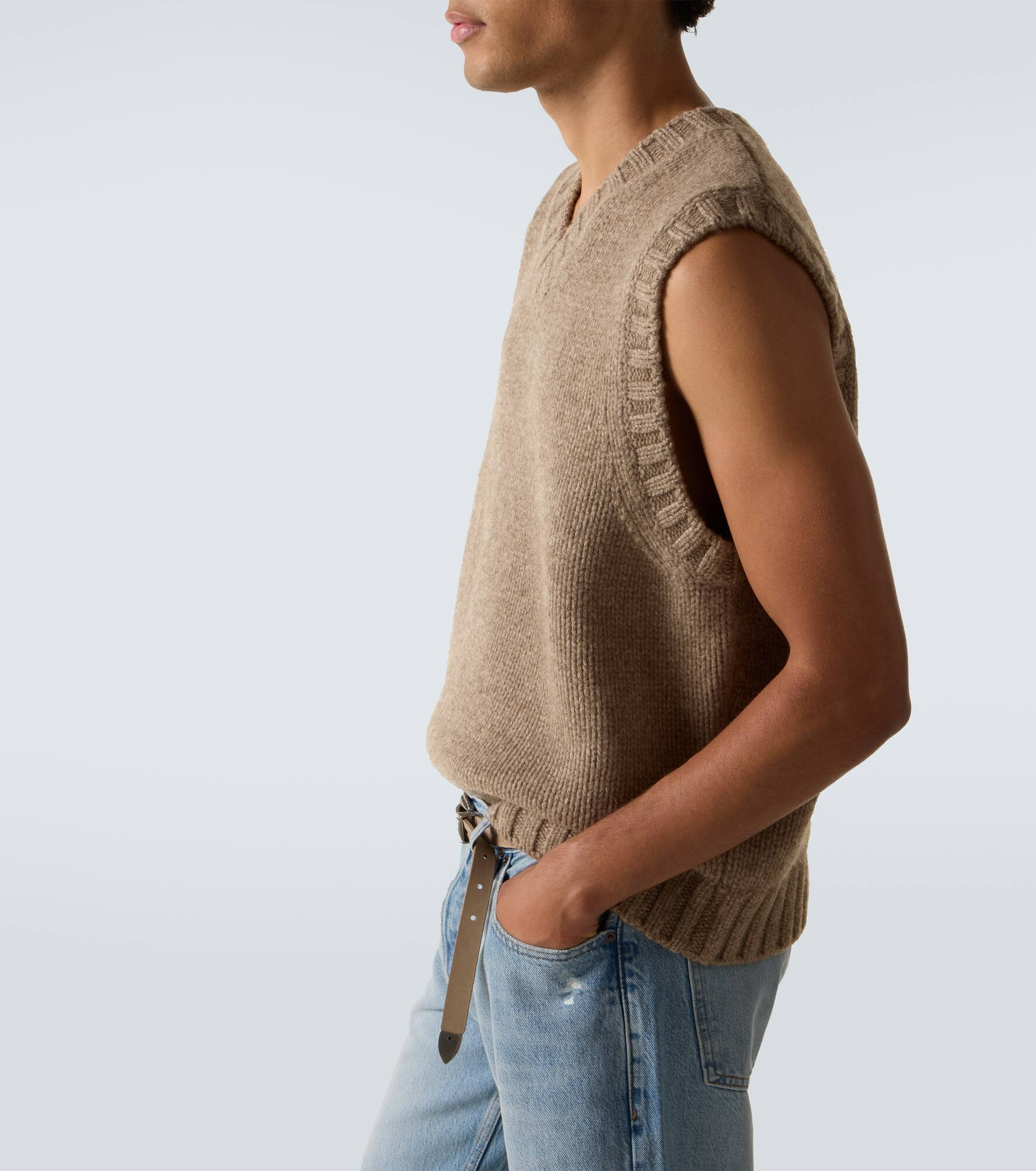 Yak and wool sweater vest - 5