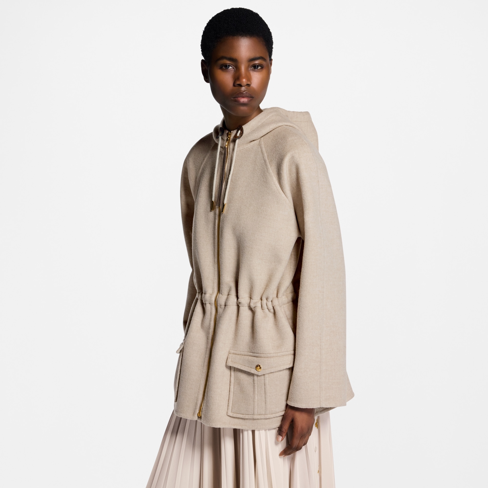 Double Face Hooded Parka - 4