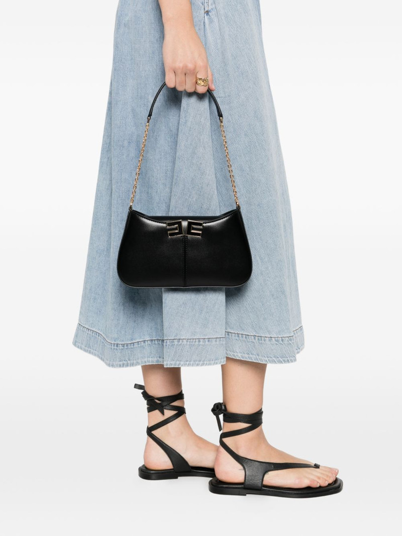 ELISABETTA FRANCHI logo-plaque chain-strap mini shoulder bag outlook