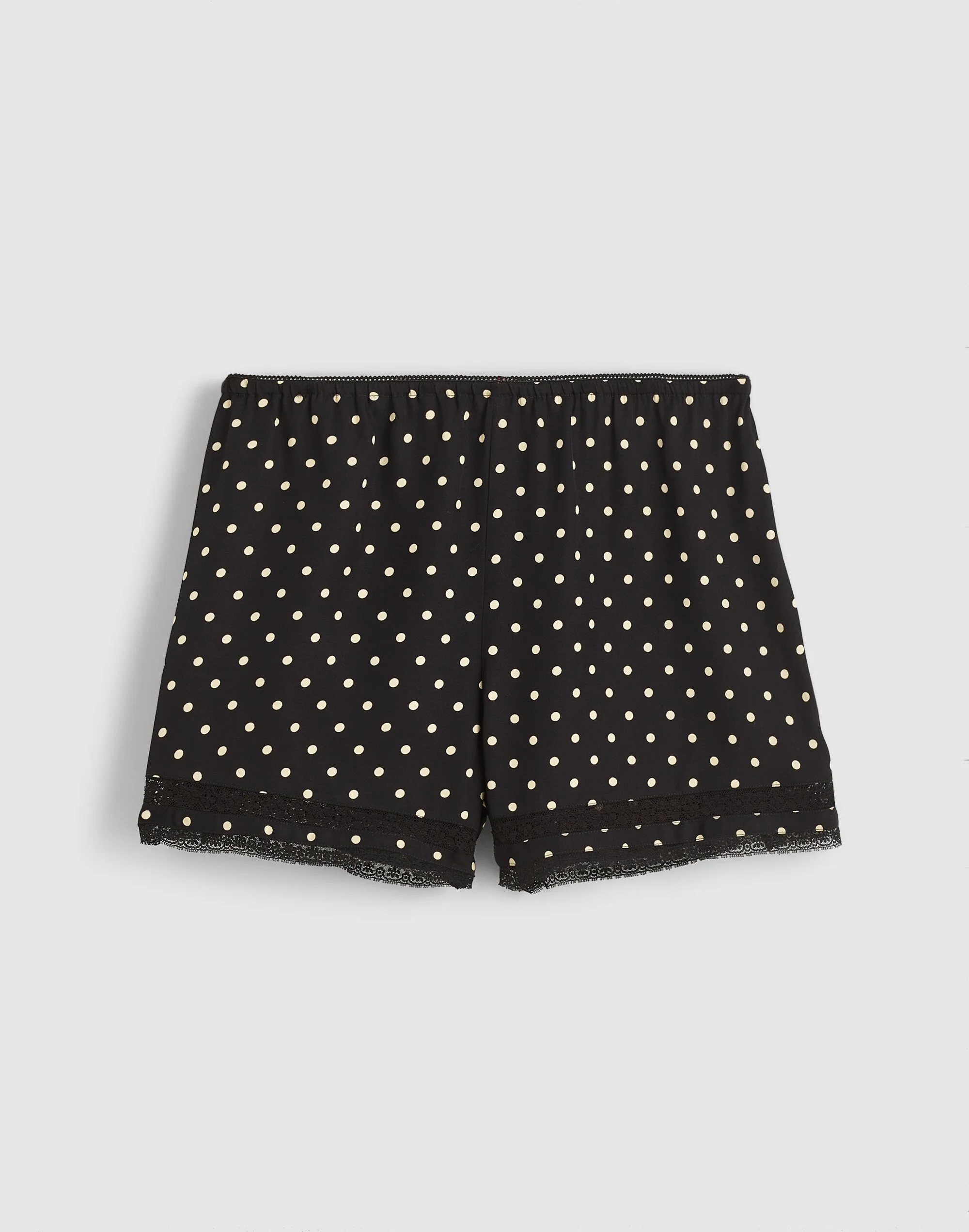 Lace-Trim Pull-On Shorts - 1