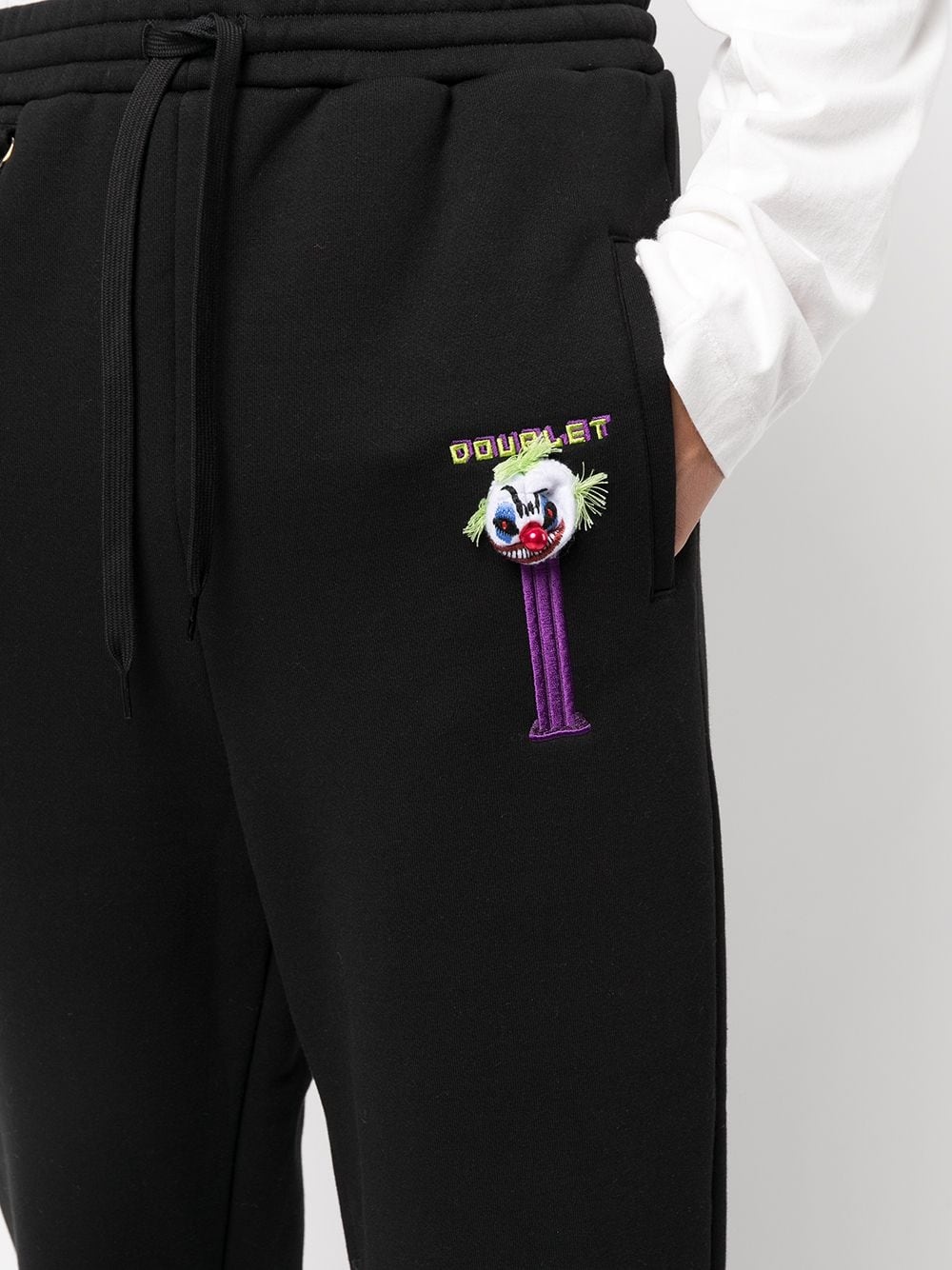 embroidered lounge track trousers - 5