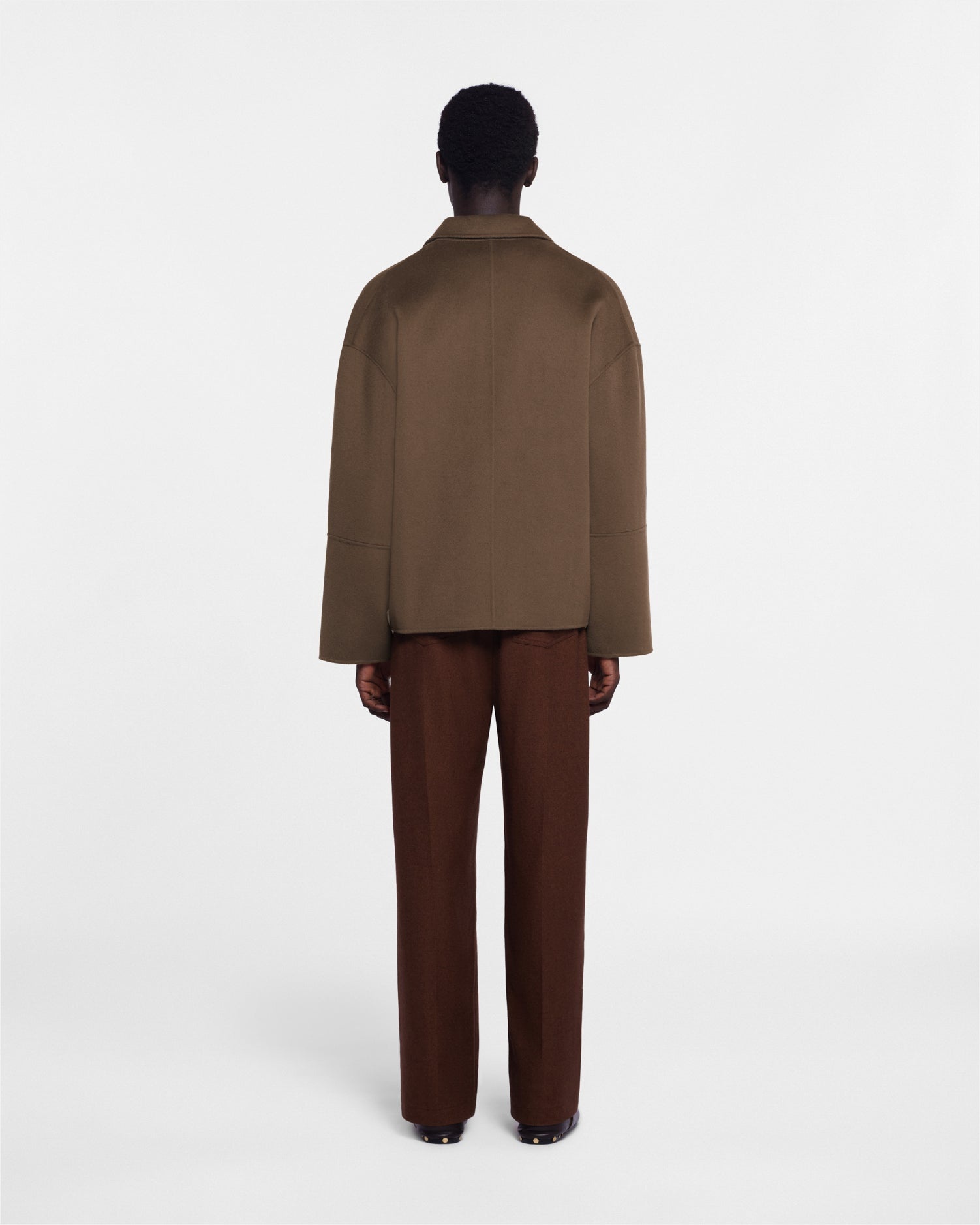 Double Wool And Silk Blend Jacket - 3