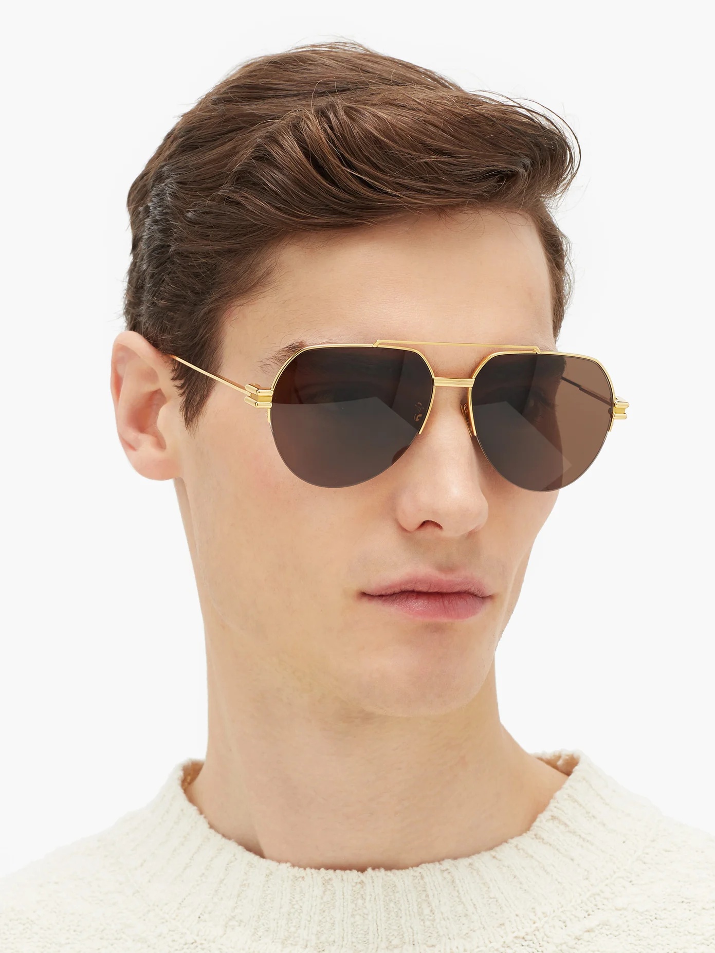 Aviator metal sunglasses - 2