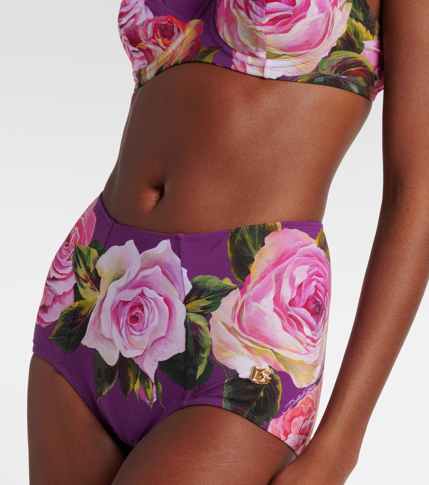 Floral printed bikini - 4