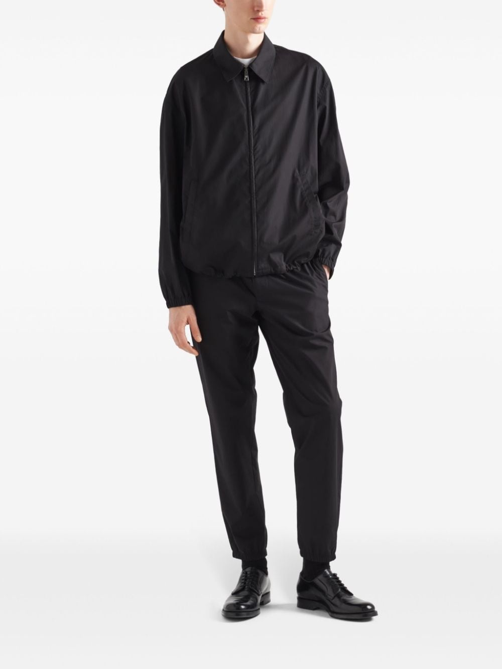 cotton poplin shirt jacket - 2