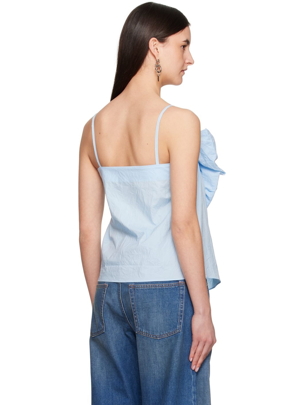 Blue Bow Strap Top - 3