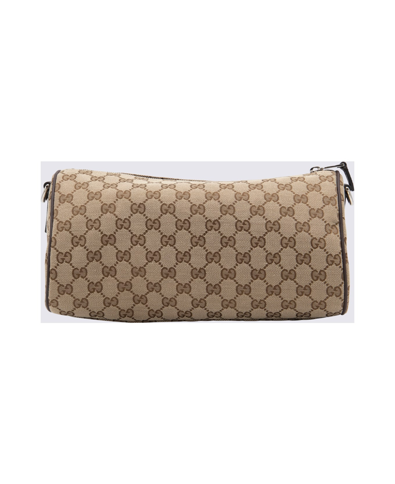 Beige Leather Crossbody Bag - 3