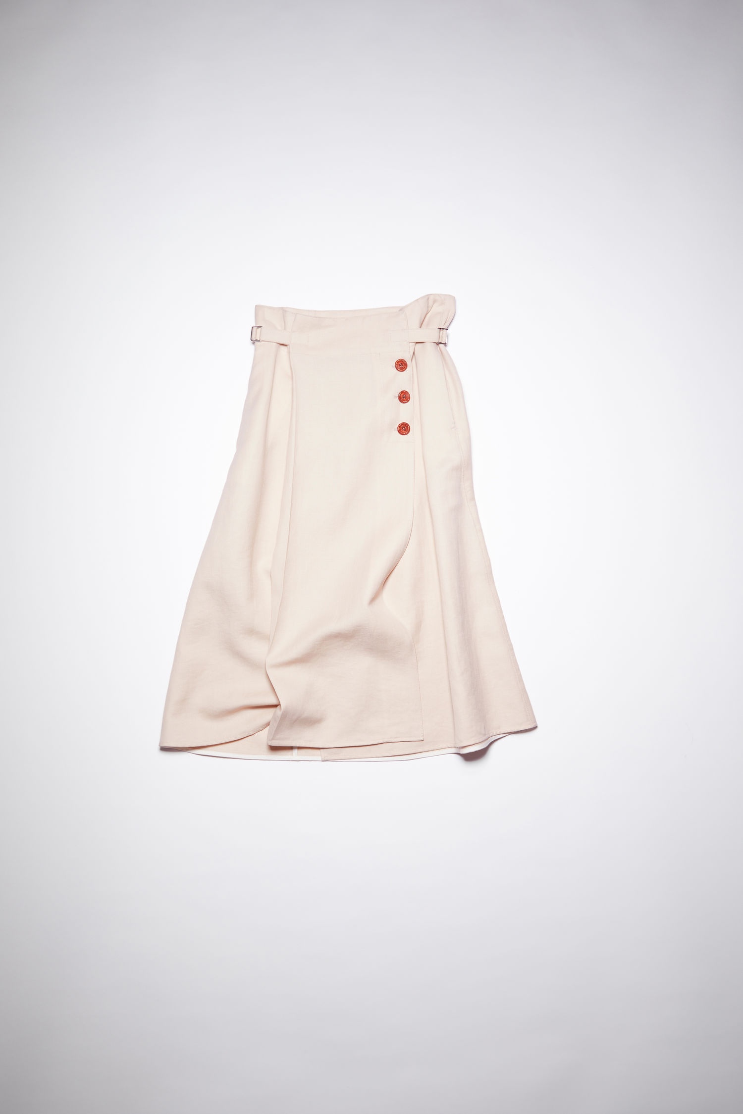 Unlined wrap skirt - Powder pink - 5