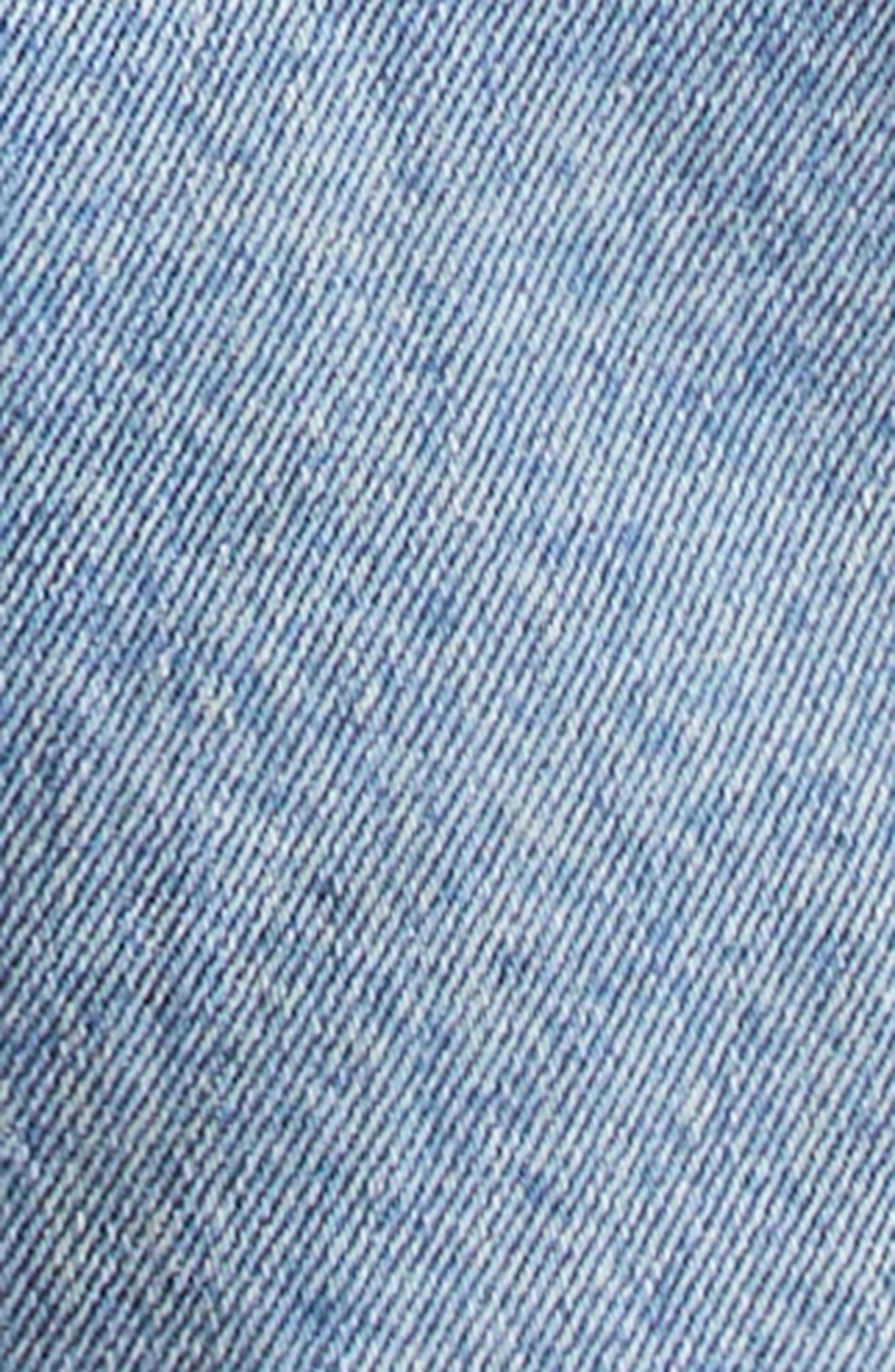 MM6 Maison Margiela Distressed Denim Chore Jacket in Medium Blue at Nordstrom - 6