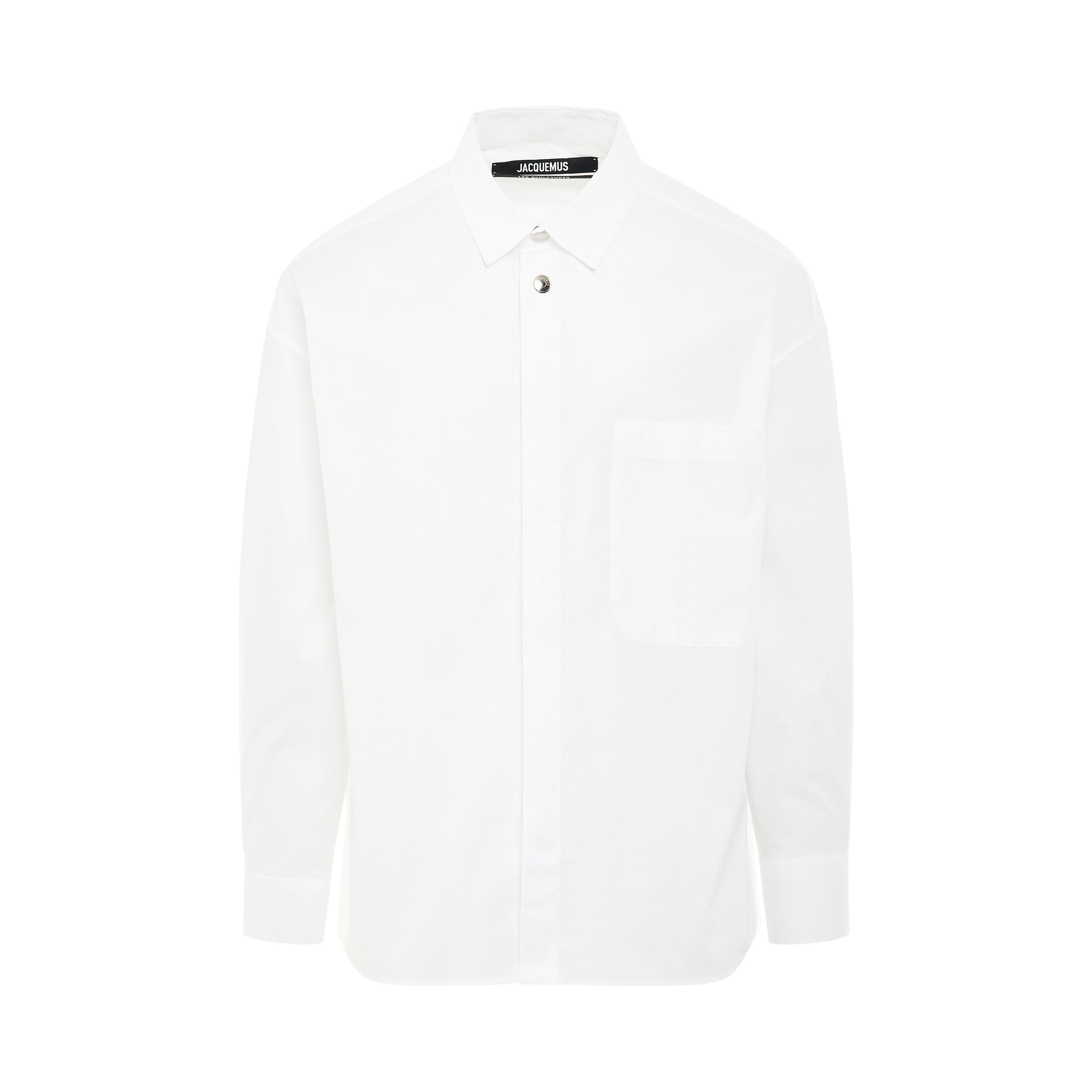 Manches Longue Shirt in White - 1