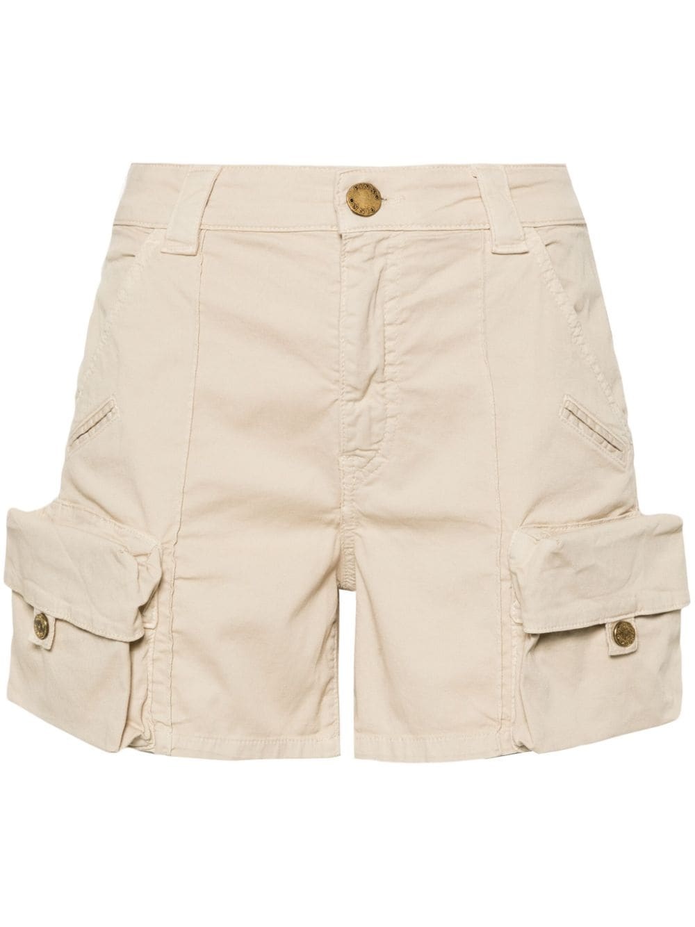 cargo cotton mini shorts - 1