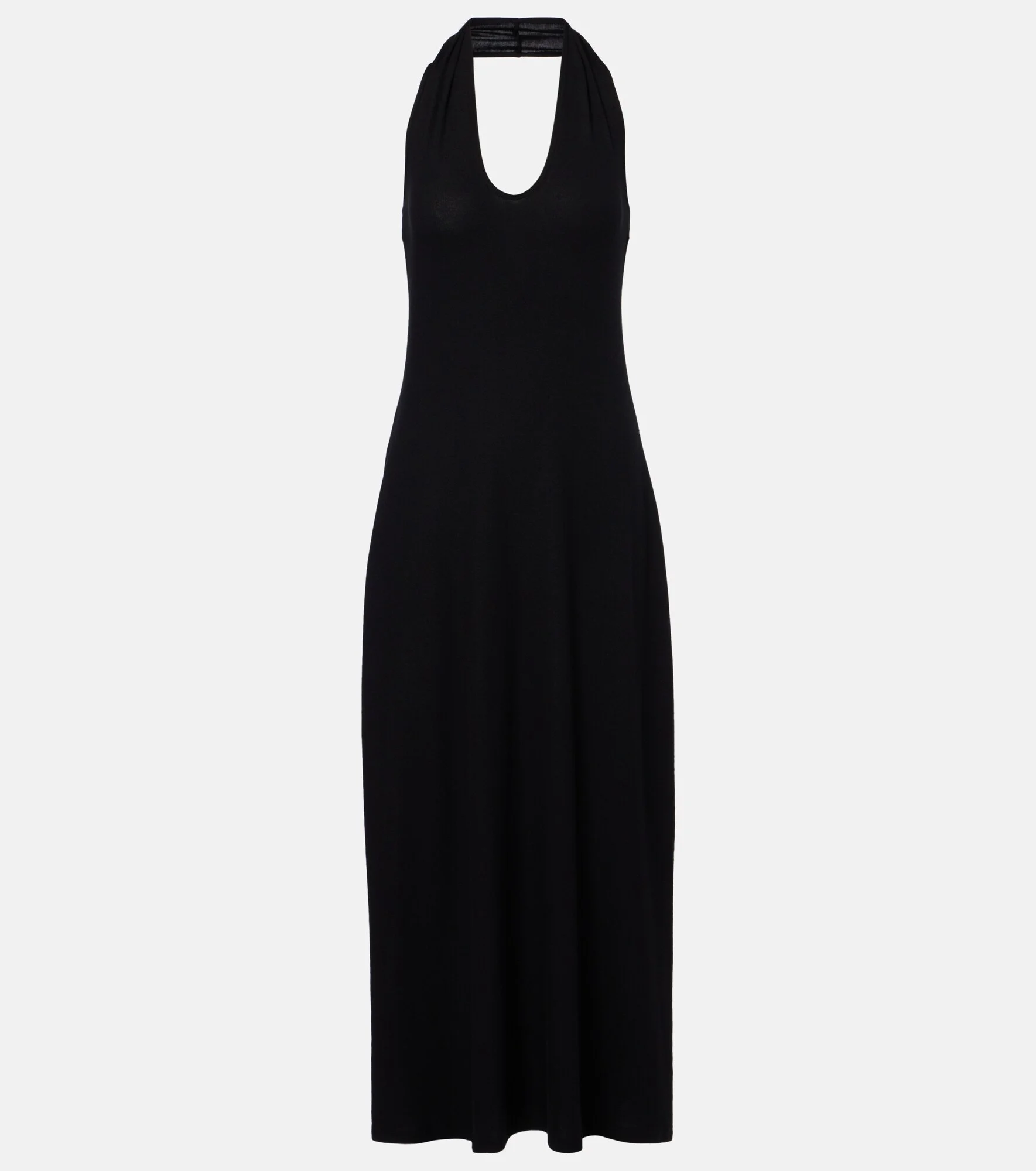 Lauren halterneck jersey midi dress - 1