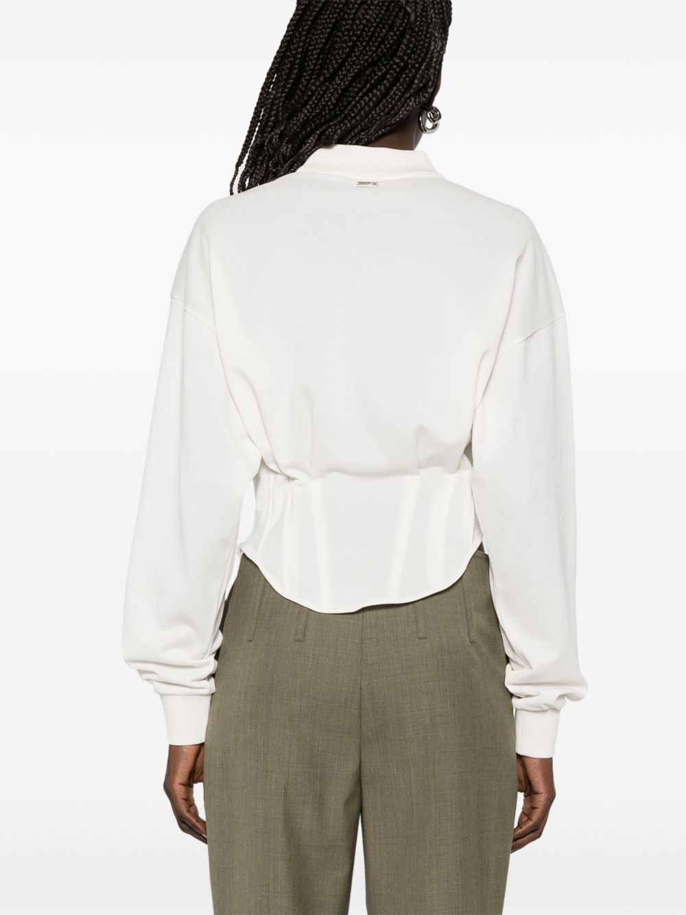 corseted polo shirt - 4