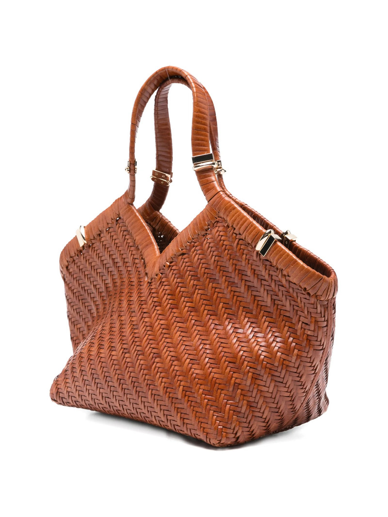 Benedetta Bruzziches Woven Leather Tote Bag 3