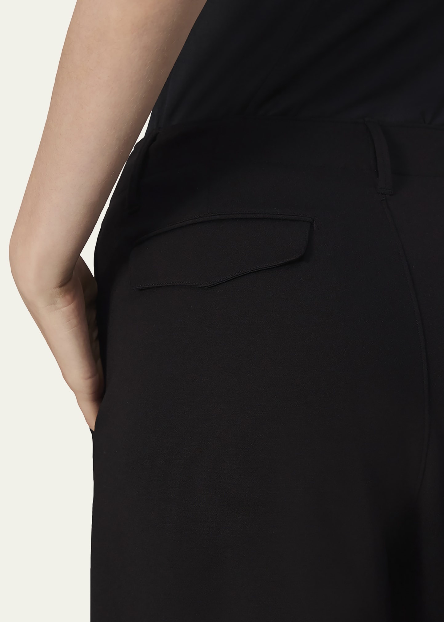 Sofie Wide-Leg Ponte Pants - 5
