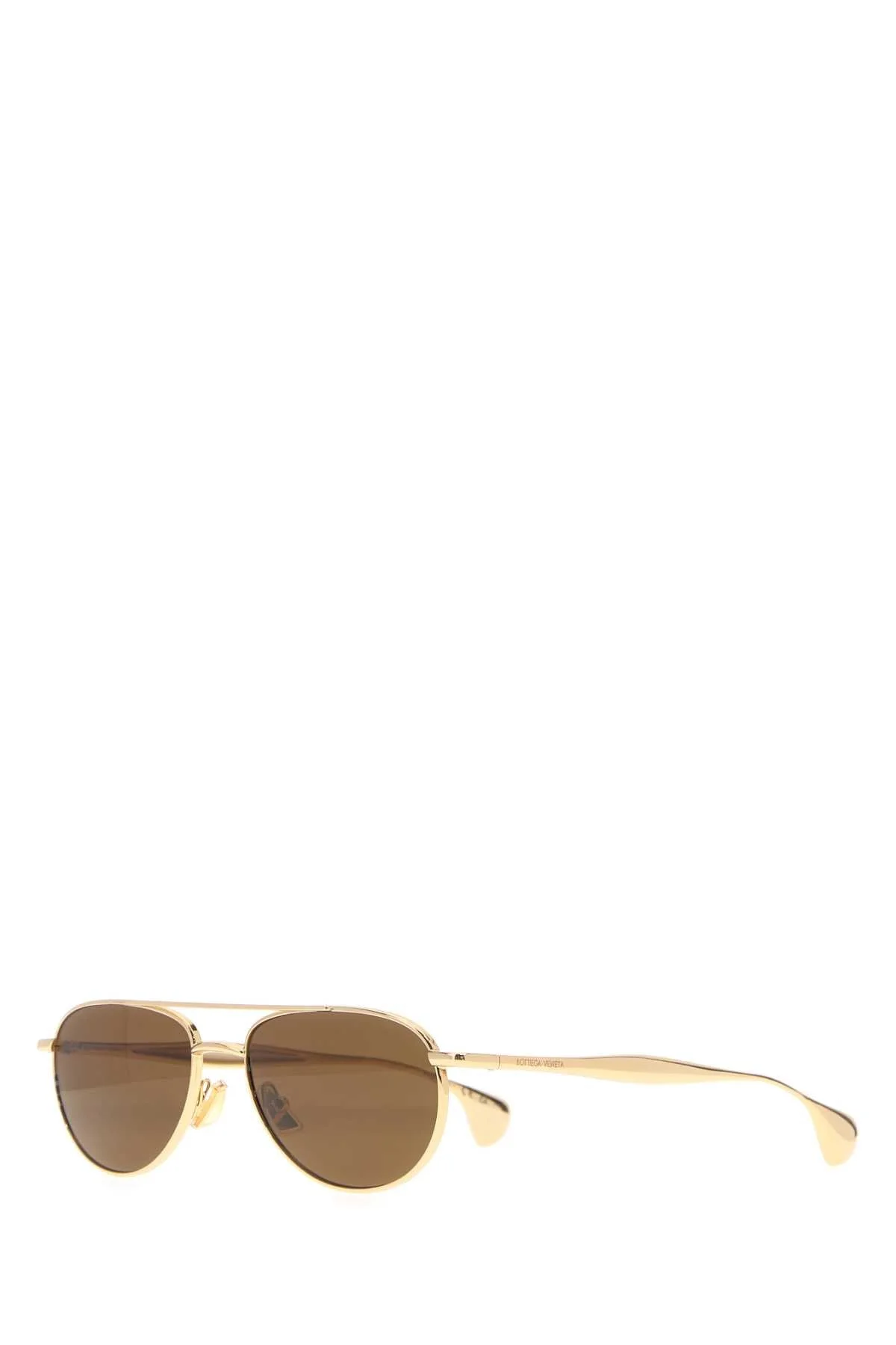 Bottega Veneta Women Gold Metal Fin Sunglasses - 1