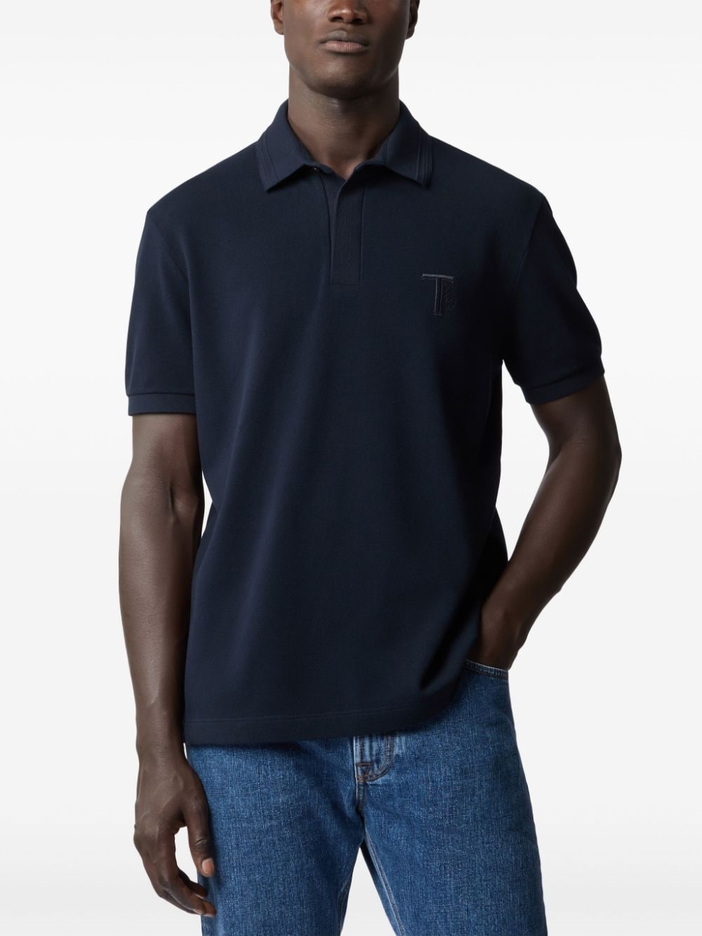 embroidered-logo polo shirt - 2