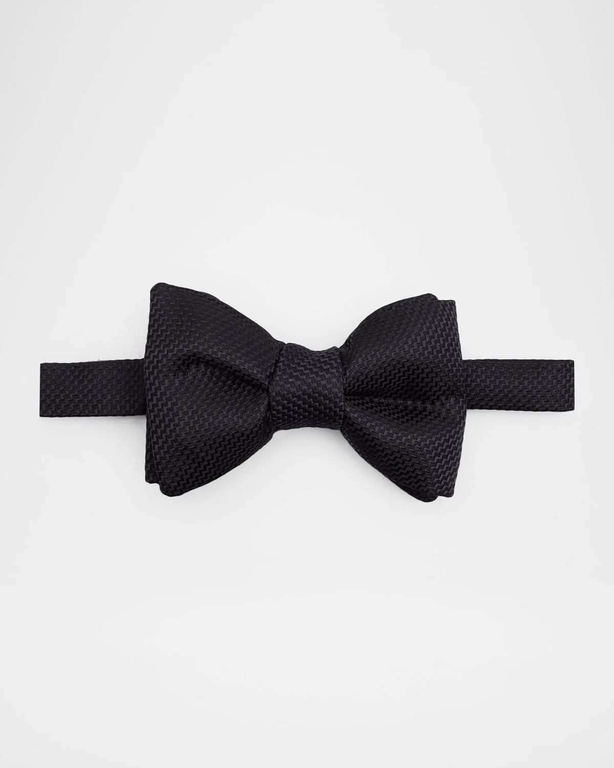 Men's Silk Zig-Zag Bow Tie - 1