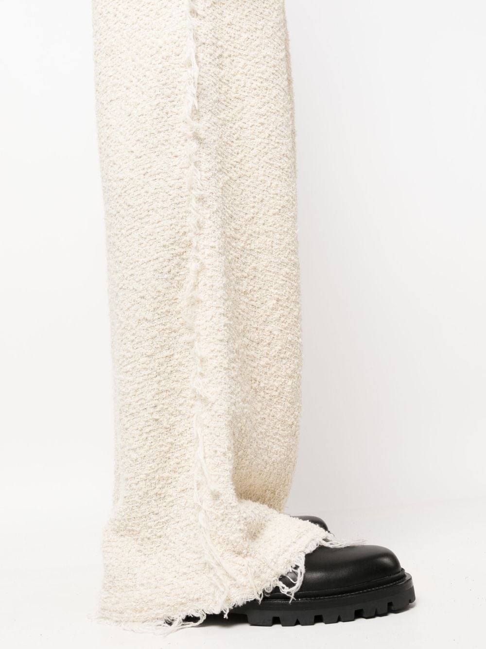 bouclÃ© wide-leg trousers - 6
